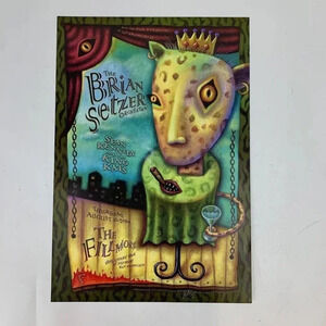 Brian Setzer Orchestra King Kats Fillmore San Francisco 2000 Concert Flyer 13x19